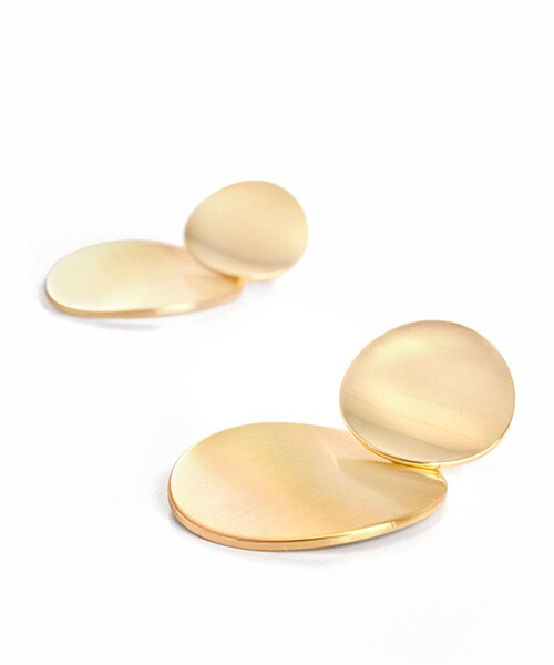 RANDA（ランダ）の「2018SS新作/Wプレートイヤリング（アクセサリー・レディース・ゴールド/シルバー・FREE）」の3枚目の写真