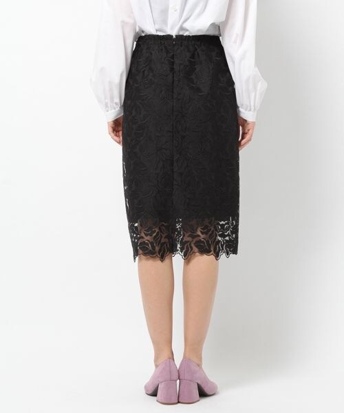 laboratory work（ラボラトリーワーク）の「チュールレースタイトスカート（スカート・オフホワイト/ブラック/グリーン）」の11枚目の写真