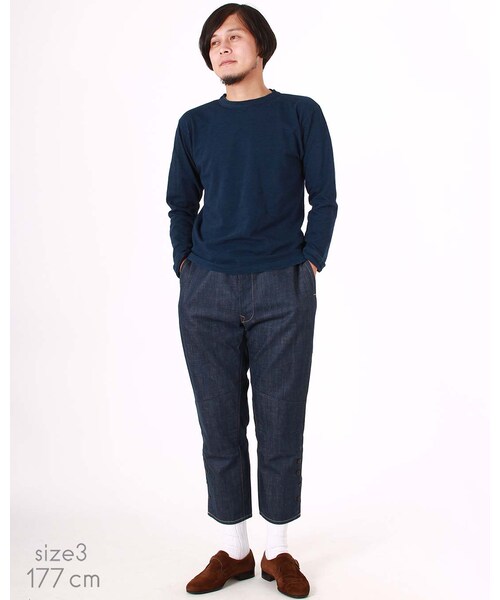 45R（フォーティファイブアール）の「インディゴ45星T-SHIRT（トップス・メンズ・かちんインディゴ・3-M/4-L/5-XL）」の8枚目の写真