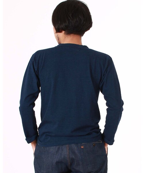 45R（フォーティファイブアール）の「インディゴ45星T-SHIRT（トップス・メンズ・かちんインディゴ・3-M/4-L/5-XL）」の4枚目の写真