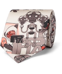 PRADA（プラダ）の「Prada + James Jean 7cm Printed Silk-Twill