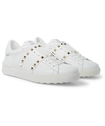 VALENTINO | Valentino Rockstud Untitled Leather Sneakers(スニーカー)