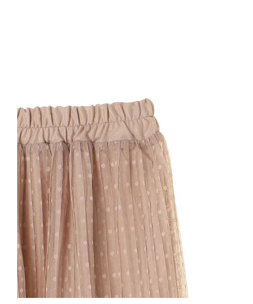 E hyphen world gallery（イーハイフンワールドギャラリー）の「・ドットプリーツスカート（スカート・アイボリー/ブラック/ベージュ・F）」の4枚目の写真