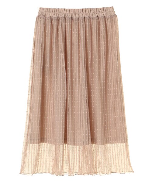 E hyphen world gallery（イーハイフンワールドギャラリー）の「・ドットプリーツスカート（スカート・アイボリー/ブラック/ベージュ・F）」の2枚目の写真