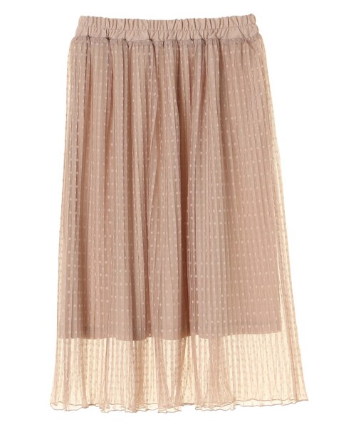 E hyphen world gallery（イーハイフンワールドギャラリー）の「・ドットプリーツスカート（スカート・アイボリー/ブラック/ベージュ・F）」の10枚目の写真