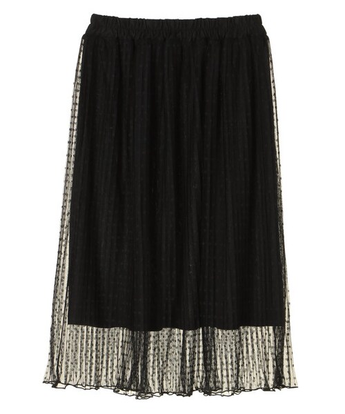 E hyphen world gallery（イーハイフンワールドギャラリー）の「・ドットプリーツスカート（スカート・アイボリー/ブラック/ベージュ・F）」の9枚目の写真