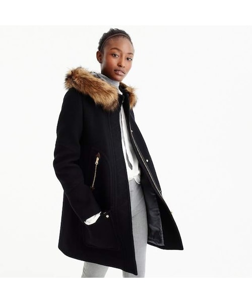 J.Crew,Petite chateau parka in Italian 