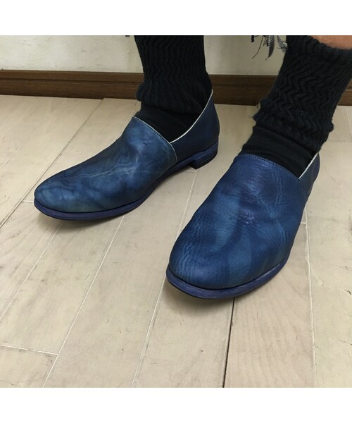 Portaille(ポルタユ)の「portaille ラフスリッポン(ステアハードワックス・藍染)(その他シューズ・メンズ・その他)」の8枚目の写真