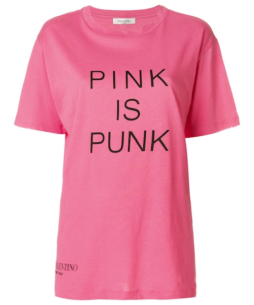 VALENTINOヴァレンティノ プリントTシャツ ピンク オーバーサイズ ロゴ VALENTINO(ヴァレンティノ)の「Valentino - Pink Is Punk