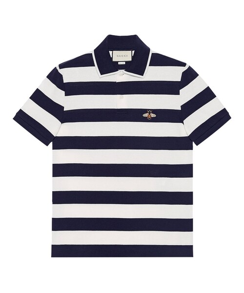 GUCCI（グッチ）の「Gucci - ボーダー ポロシャツ - men - コットン 