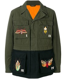 GUCCI ミリタリージャケット 黒 ボア襟 8042000569561_1.jpg