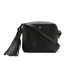 極美品　アニヤハインドマーチ ショルダーバッグ スマイリー　ブラック　レザー Anya Hindmarch アニヤハインドマーチ スマイリー クロスボディ