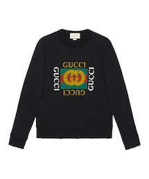 GUCCI | Gucci - グッチ ロゴ コットン スウェットシャツ - men - コットン - XL(スウェット)