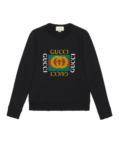 GUCCI（グッチ）の「Gucci - グッチ ロゴ コットン スウェットシャツ 