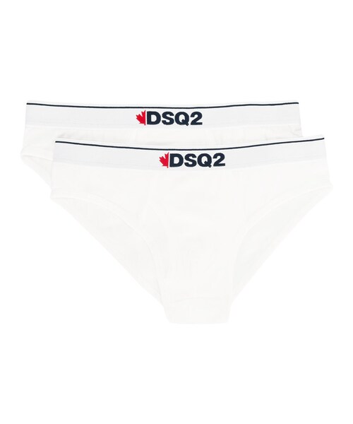 【DSQUARED2】ロゴバンド ストレッチ ブリーフ 下着 2枚セット DSQUARED2】ロゴバンド ストレッチ ブリーフ 下着 2枚セット (D