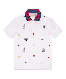 GUCCI | Gucci - エンブロイダリー ポロシャツ - men - コットン/スパンデックス - XS(ポロシャツ)