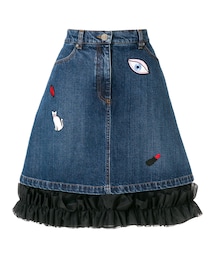 VIVETTA | Vivetta - Gomeisa デニムスカート - women - コットン/ポリアミド - 42(スカート)