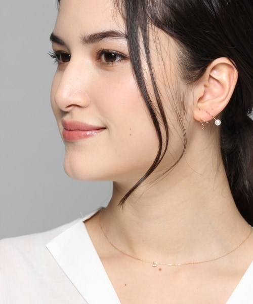 PAS TIERRA(パティエラ)の「K10スパイラルパールピアス(片耳用)(アクセサリー・ゴールド)」の7枚目の写真