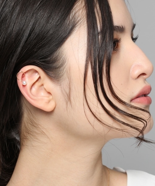 PAS TIERRA(パティエラ)の「K10スパイラルパールピアス(片耳用)(アクセサリー・ゴールド)」の10枚目の写真