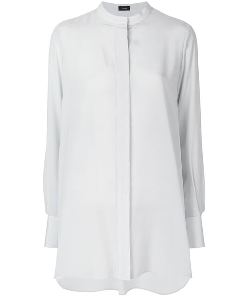 JOSEPH（ジョセフ）の「Joseph - バンドカラーシャツ - women - シルク 