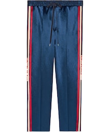 GUCCI | Gucci - サイドストライプ トラックパンツ - men - アセテート - 52(その他パンツ)