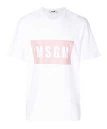 MSGM | MSGM - ロゴプリント Tシャツ - men - コットン - L(Tシャツ/カットソー)