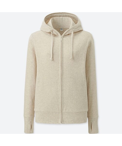 UNIQLO（ユニクロ）の「UVカットフルジップパーカ（長袖）（パーカー・レディース・WHITE 00/GREEN 51/NAVY 69/PINK 11/RED 13/LIGHT GRAY 02/YELLOW 42/OLIVE 56/BLACK 09/NATURAL 30・XS/M/L/XL/3XL/S/XXL）」の4枚目の写真