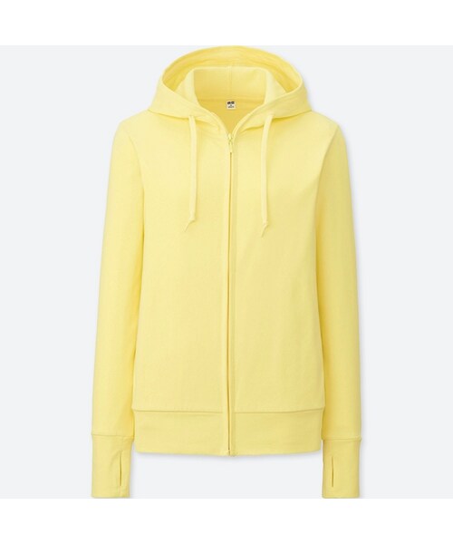 UNIQLO（ユニクロ）の「UVカットフルジップパーカ（長袖）（パーカー・レディース・WHITE 00/GREEN 51/NAVY 69/PINK 11/RED 13/LIGHT GRAY 02/YELLOW 42/OLIVE 56/BLACK 09/NATURAL 30・XS/M/L/XL/3XL/S/XXL）」の8枚目の写真