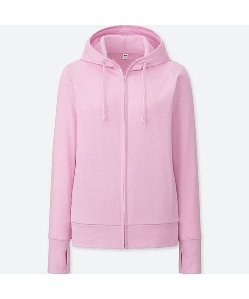 UNIQLO（ユニクロ）の「UVカットフルジップパーカ（長袖）（パーカー・レディース・WHITE 00/GREEN 51/NAVY 69/PINK 11/RED 13/LIGHT GRAY 02/YELLOW 42/OLIVE 56/BLACK 09/NATURAL 30・XS/M/L/XL/3XL/S/XXL）」の9枚目の写真