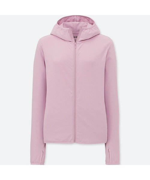 UNIQLO（ユニクロ）の「エアリズムUVカットメッシュパーカ（長袖）（パーカー・レディース・LIGHT BLUE 60/PINK 10/GRAY 03/GREEN 55/BLACK 09/WHITE 00/NAVY 69/GREEN 52/PURPLE 71/OLIVE 57/PURPLE 75/GREEN 51・XL/S/M/L/3XL/XS/XXL）」の12枚目の写真