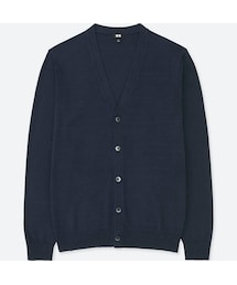 UNIQLO | リネンブレンドVネックカーディガン（長袖）(ニット/セーター)