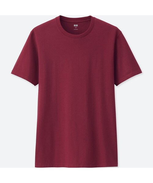 UNIQLO（ユニクロ）の「スーピマコットンクルーネックT（半袖）（Tシャツ/カットソー・メンズ・WHITE 00/BLUE 64/WINE 18/DARK GREEN 58/NAVY 69/BLACK 09/DARK GRAY 08/YELLOW 41/PINK 12/GRAY 03・3XL/4XL/XL/S/XS/M/XXL/L）」の10枚目の写真
