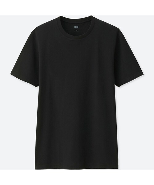 UNIQLO（ユニクロ）の「スーピマコットンクルーネックT（半袖）（Tシャツ/カットソー・メンズ・WHITE 00/BLUE 64/WINE 18/DARK GREEN 58/NAVY 69/BLACK 09/DARK GRAY 08/YELLOW 41/PINK 12/GRAY 03・3XL/4XL/XL/S/XS/M/XXL/L）」の2枚目の写真