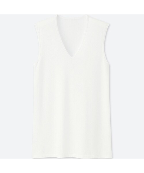 UNIQLO（ユニクロ）の「エアリズムメッシュVネック（ノースリーブ）（その他アンダーウェア/インナー・メンズ・WHITE 00/BLACK 09/LIGHT GRAY 02・3XL/S/XL/XS/XXL/L/M/4XL）」の2枚目の写真