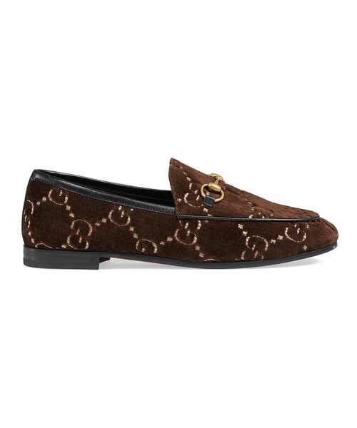 GUCCI（グッチ）の「Gucci - ヨルダーン Ggベルベット ローファー 