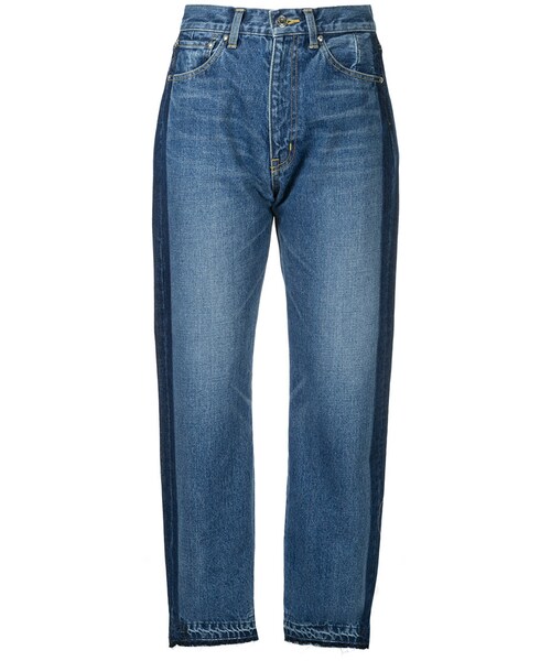 ASTRAET(アストラット)の「Astraet - サイドライン ジーンズ - women - コットン - 25(デニムパンツ・レディース・ブルー・25)」の1枚目の写真