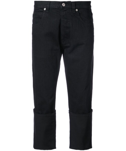 LOEWE(ロエベ)の「Loewe - クロップドジーンズ - women - コットン - 38(デニムパンツ・レディース・ブラック・38)」の1枚目の写真