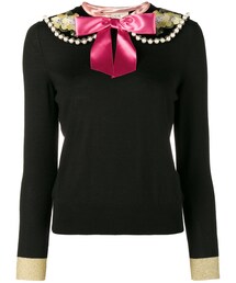 GUCCI（グッチ）の「Gucci - リボン装飾 セーター - women - カシミア