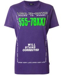 DIESEL | Diesel - T-Diego-Di-Fl Tシャツ - women - コットン - M(Tシャツ/カットソー)