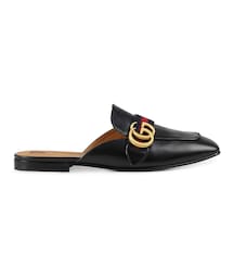 GUCCI | Gucci - ダブルg フラットミュール - women - レザー/metal - 38(その他シューズ)