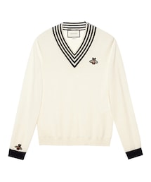 GUCCI（グッチ）の「Gucci - Vネック ウール セーター - men - ウール