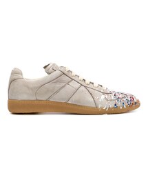 Maison Margiela | Maison Margiela - ペイント柄 スニーカー - men - カーフレザー/ラムスキン - 41(スニーカー)