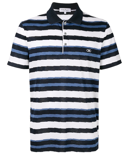 Salvatore Ferragamo デザインポロシャツ ロゴ FERRAGAMO（フェラガモ）の「Salvatore Ferragamo - ロゴ