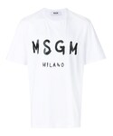MSGM | MSGM - ロゴプリント Tシャツ - men - コットン - S(T恤)