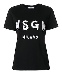 MSGM | MSGM - ロゴプリント Tシャツ - women - コットン - M(Tシャツ/カットソー)
