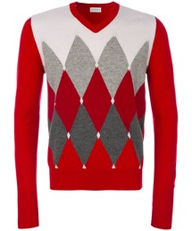 BALLANTYNE（バランタイン）の「Ballantyne - アーガイル柄 Vネック