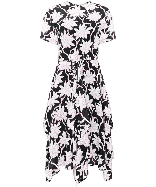 Valentino ヴァレンティノ の Valentino フローラルドレス Women シルク スパンデックス 40 ワンピース Wear