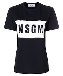 MSGM | MSGM - ロゴプリント Tシャツ - women - コットン - XS(Tシャツ/カットソー)
