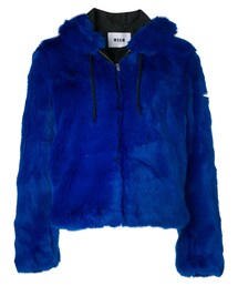 MSGM エムエスジーエム　ファーコート　パーカー　ブルー　サイズ40 アウター MSGM エムエスジーエム ファーコート パーカー ブルー サイズ40