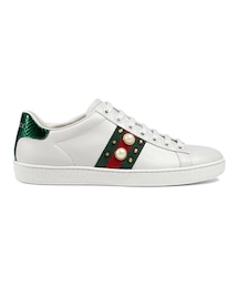 GUCCI | Gucci - エース スニーカー - women - カーフレザー/rubber - 37.5(スニーカー)